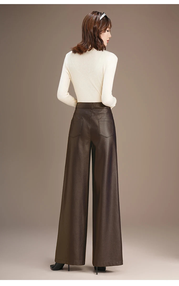 Warm Splice Leather Pants