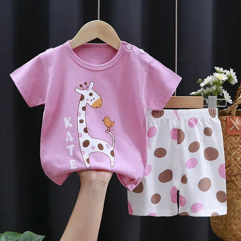 Short sleeve Baby Children Clothing Toddler Suit