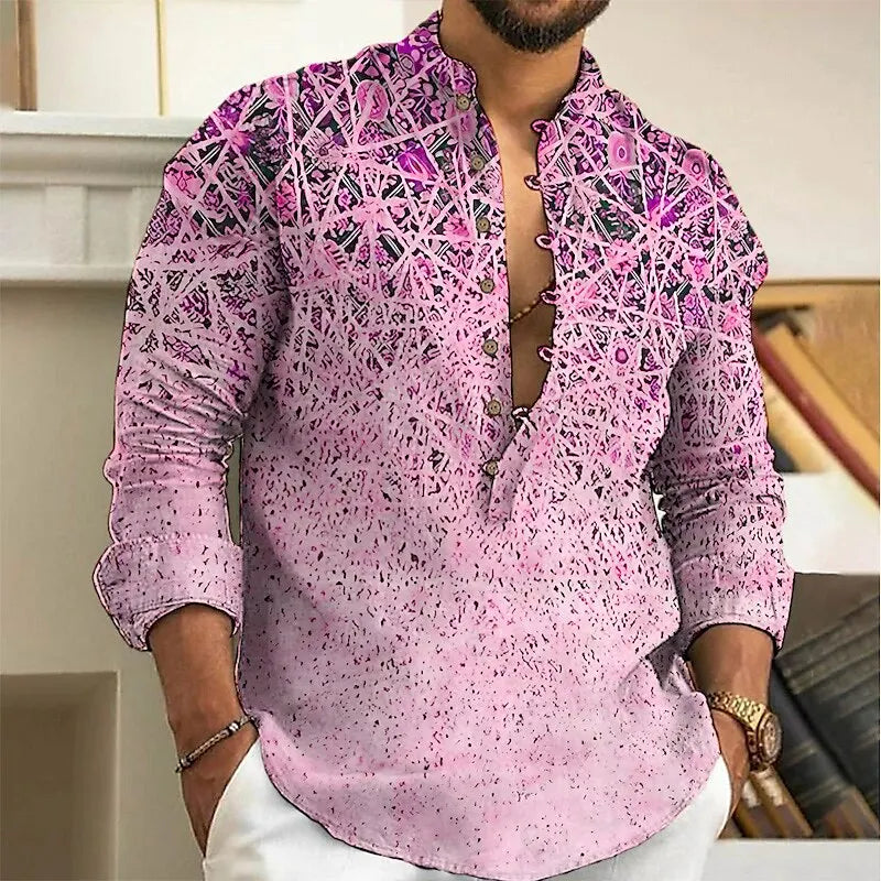 Men's long sleeved button up shirt for Men