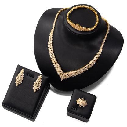 Cubic Zirconia Dubai Jewelry Set