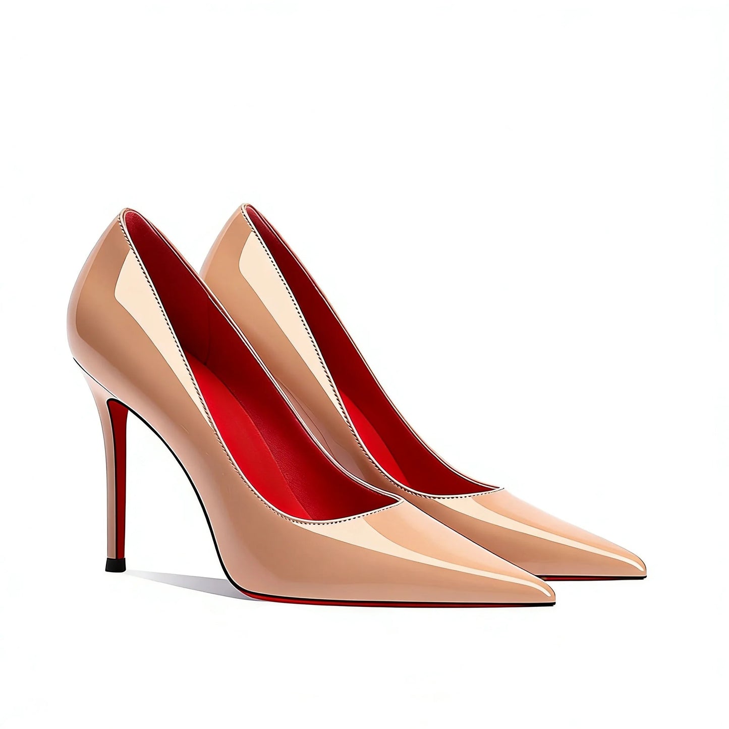 Red Bottoms Pointed Toe High Heels