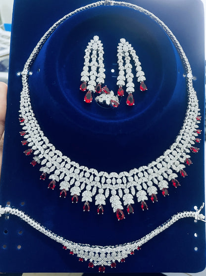 Cubic Zirconia Dubai Jewelry Set