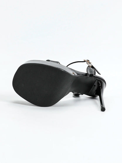 One-Button Strap Sexy Women's Heels