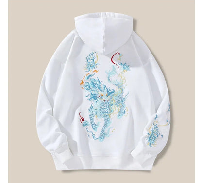 Dragon Embroidery Hoodies Unisex