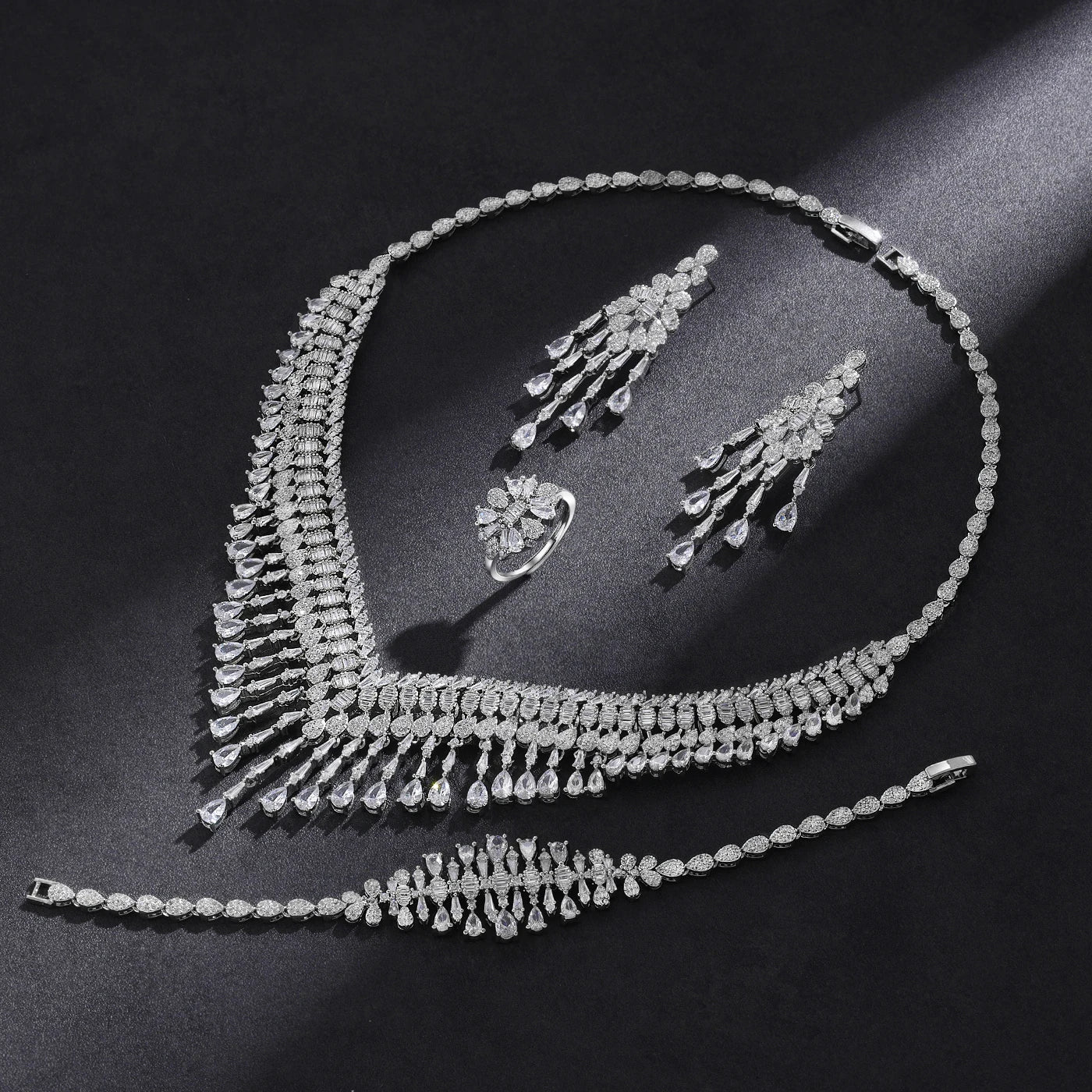 Cubic Zirconia Dubai Jewelry Set