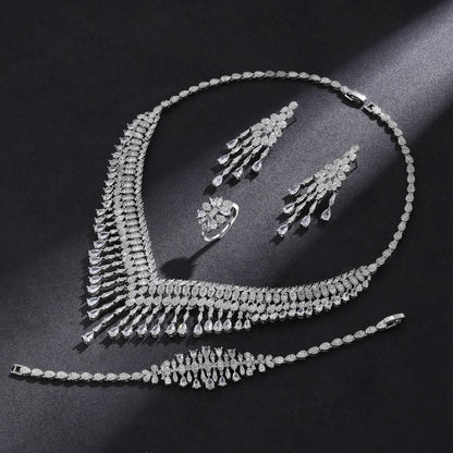 Cubic Zirconia Dubai Jewelry Set