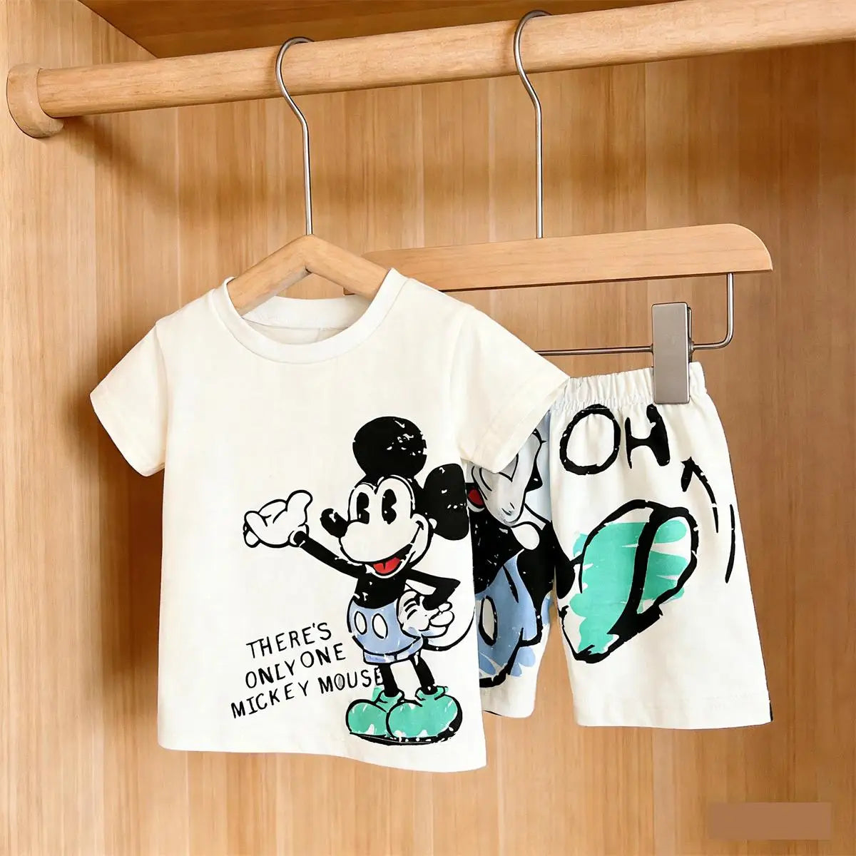 Lovely T-shirt + Shorts Two Piece set Unisex