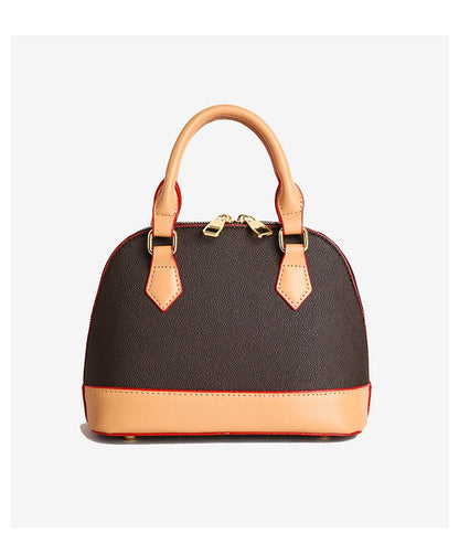 Vintage Leather Shell Bag