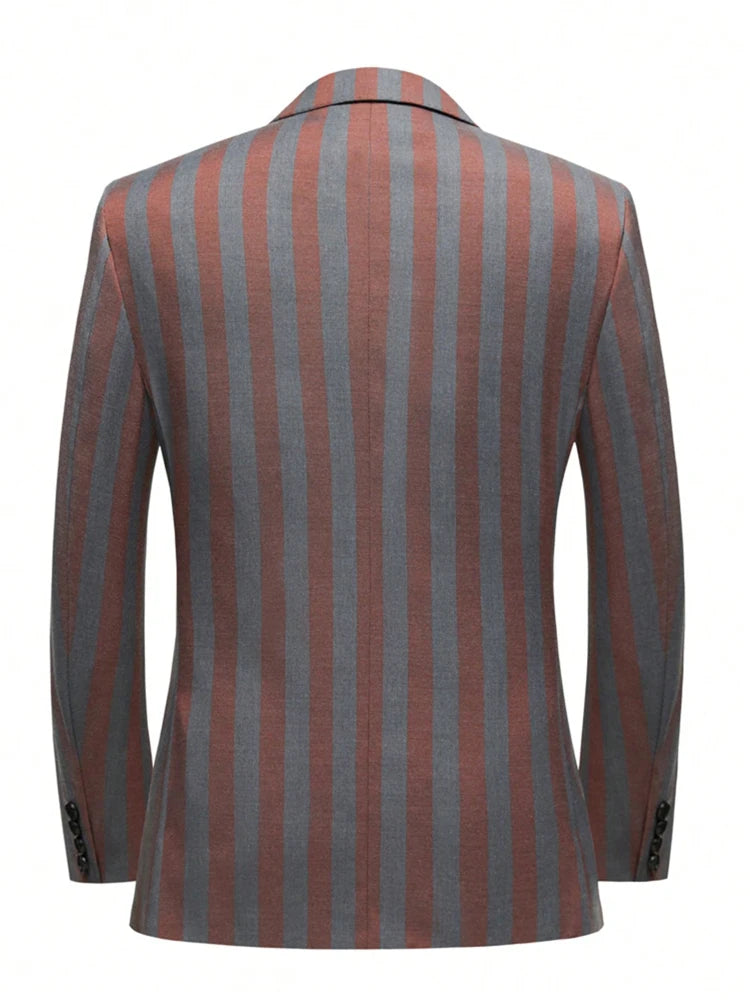 Men's Jacquard Two-Piece Slim Fit Suit