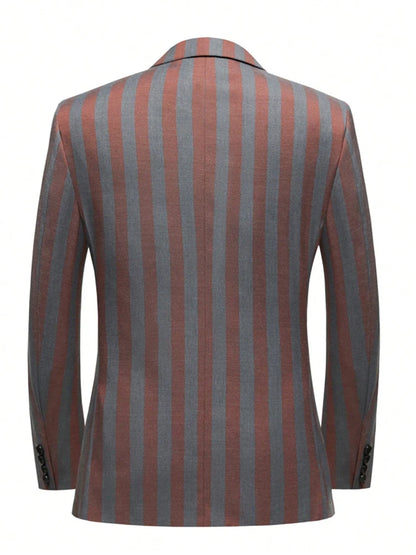 Men's Jacquard Two-Piece Slim Fit Suit