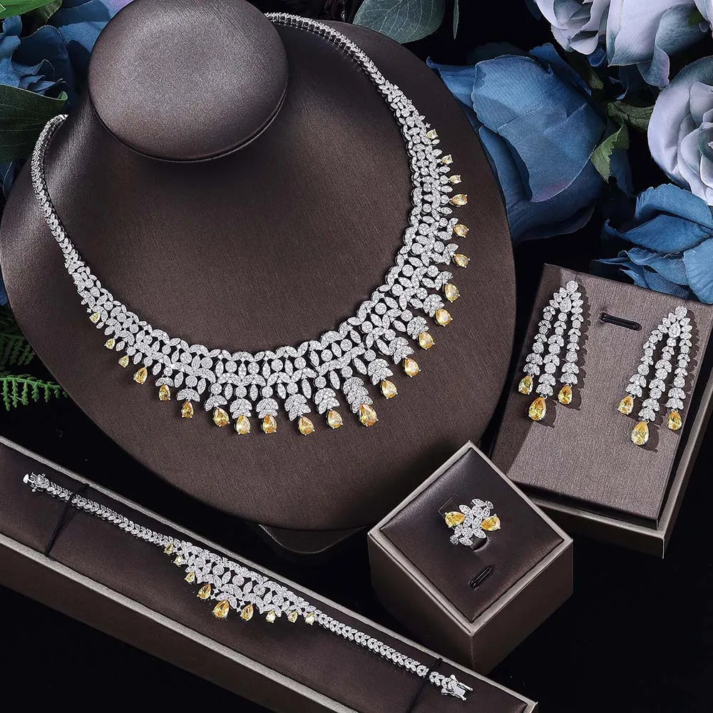 Cubic Zirconia Dubai Jewelry Set
