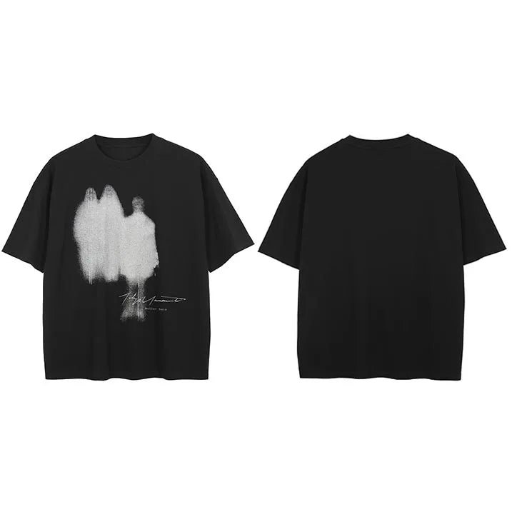 Streetwear Shadow Graphic T-Shirt