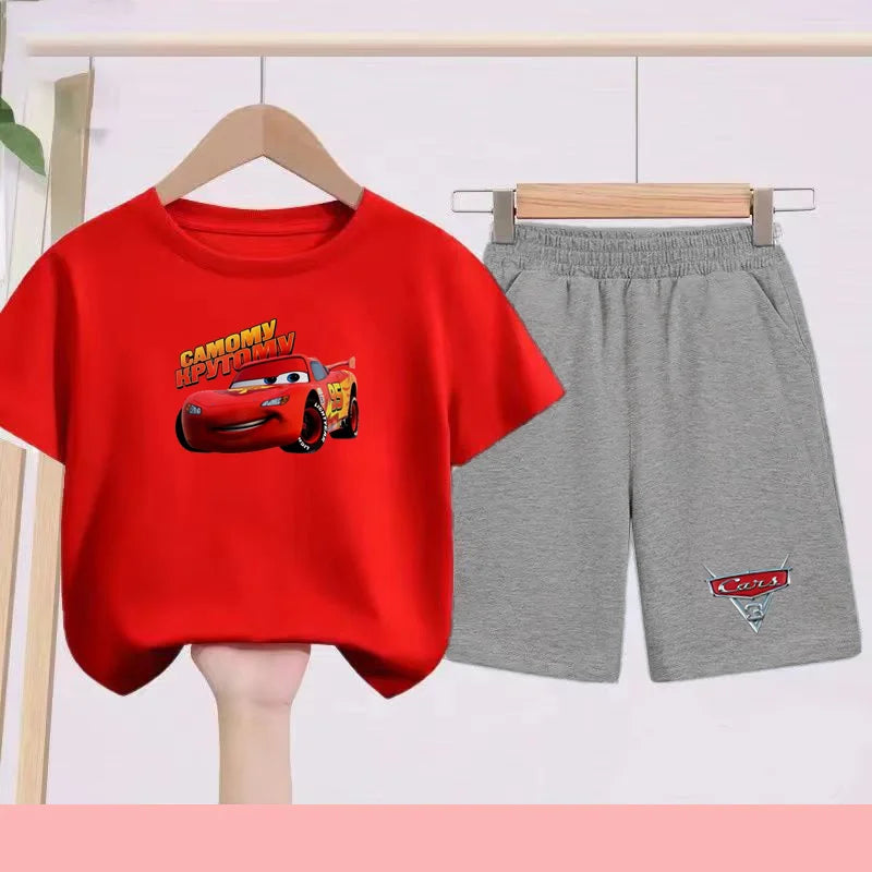 Disney Car Print T-shirt + shorts Toddler Clothes