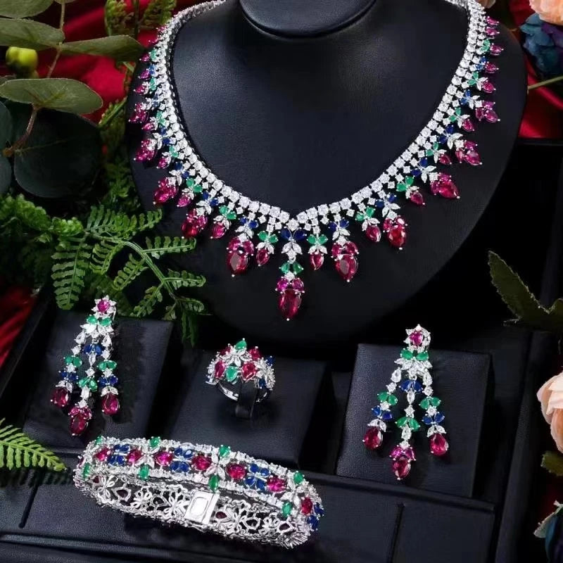 Cubic Zirconia Dubai Jewelry Set