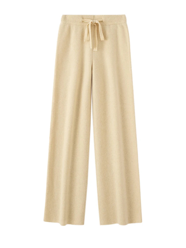 Merino Wool Women's Pants Straight