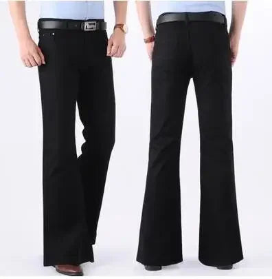 Men Flared Thin Summer Nostalgic Vintage Denim