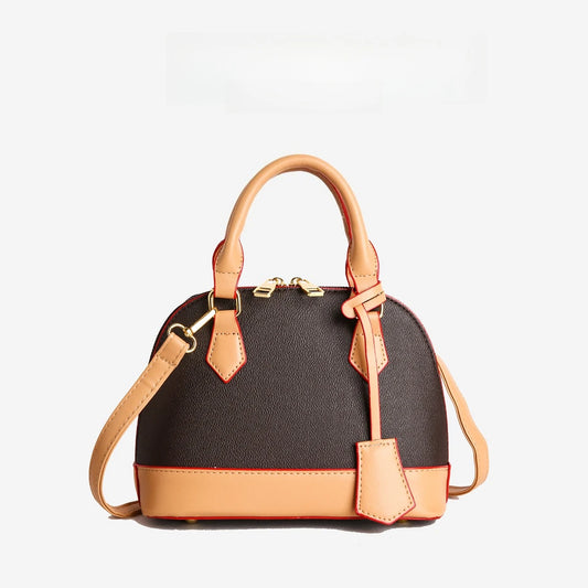 Vintage Leather Shell Bag