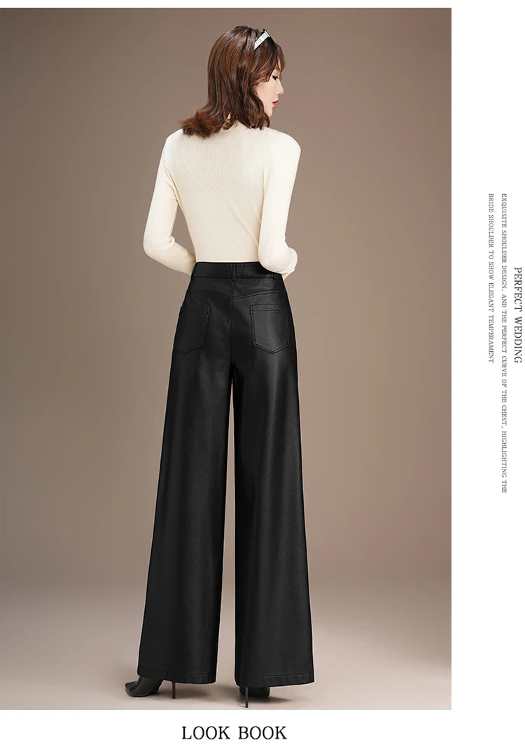Warm Splice Leather Pants
