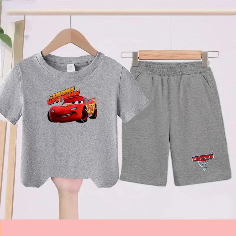 Disney Car Print T-shirt + shorts Toddler Clothes