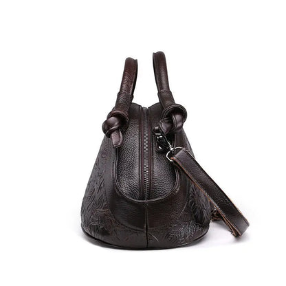 Vintage Flower Printing Women Handbag