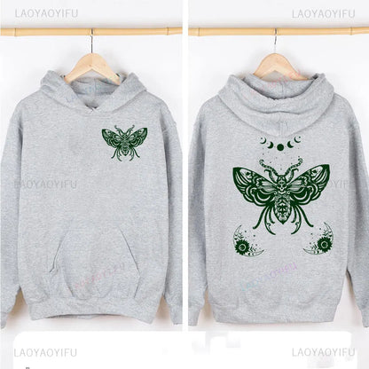 Lunar Moth Hoody Fairy core Hoodie for women