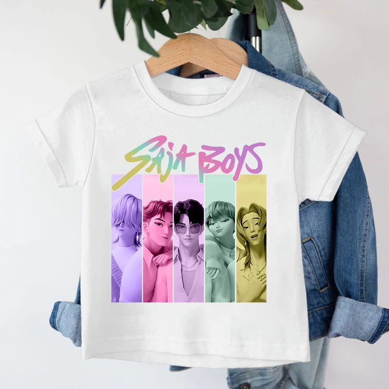 Demon Hunters Saja Cartoon T-shirt