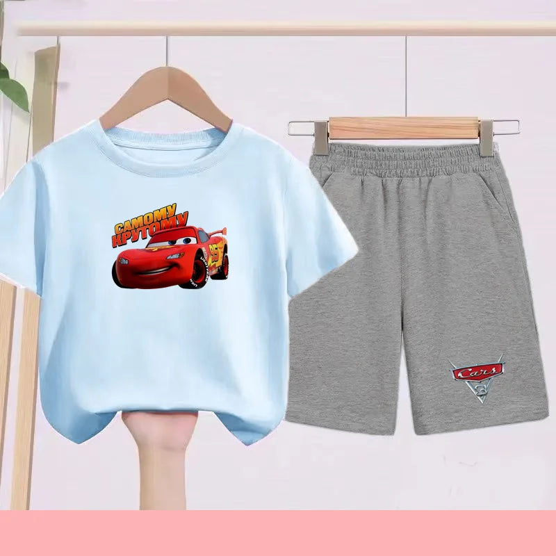 Disney Car Print T-shirt + shorts Toddler Clothes