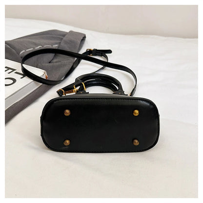Vintage Leather Shell Bag