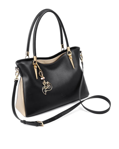 Cowhide Shoulder Tote Bag