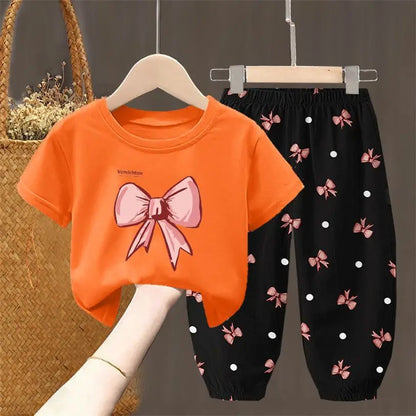 Toddler  T-shirt Top Pants 2Pcs Unisex