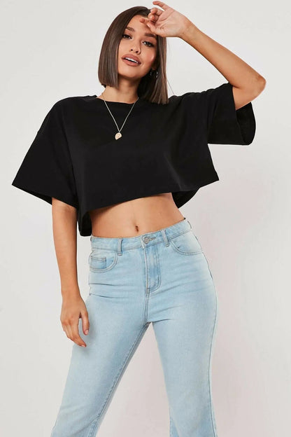 Navel Baring Loose Shirts