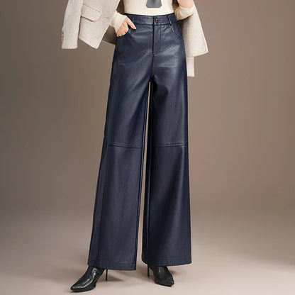 Warm Splice Leather Pants