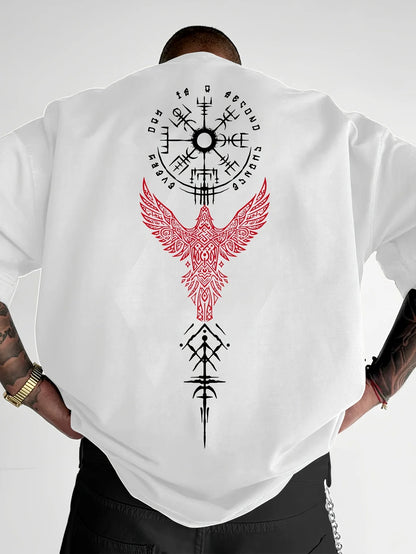 Astronaut landing round neck short sleeved T-shirt for Unisex
