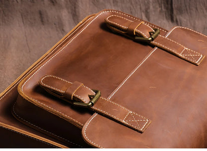 Retro Bag Crazy Horse Leather Bag Men's