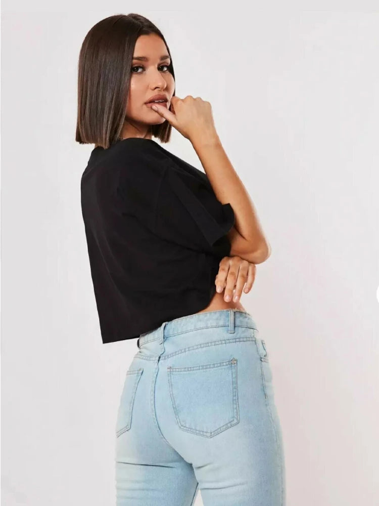 Navel Baring Loose Shirts