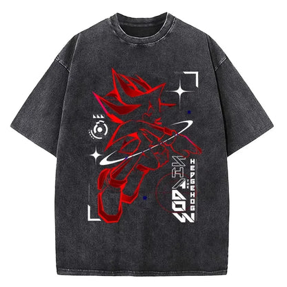 90s Shadow Hedgehog Cotton Round Neck T-shirt