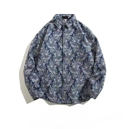Cuban Vintage Men Loose-fit Shirt Jacket