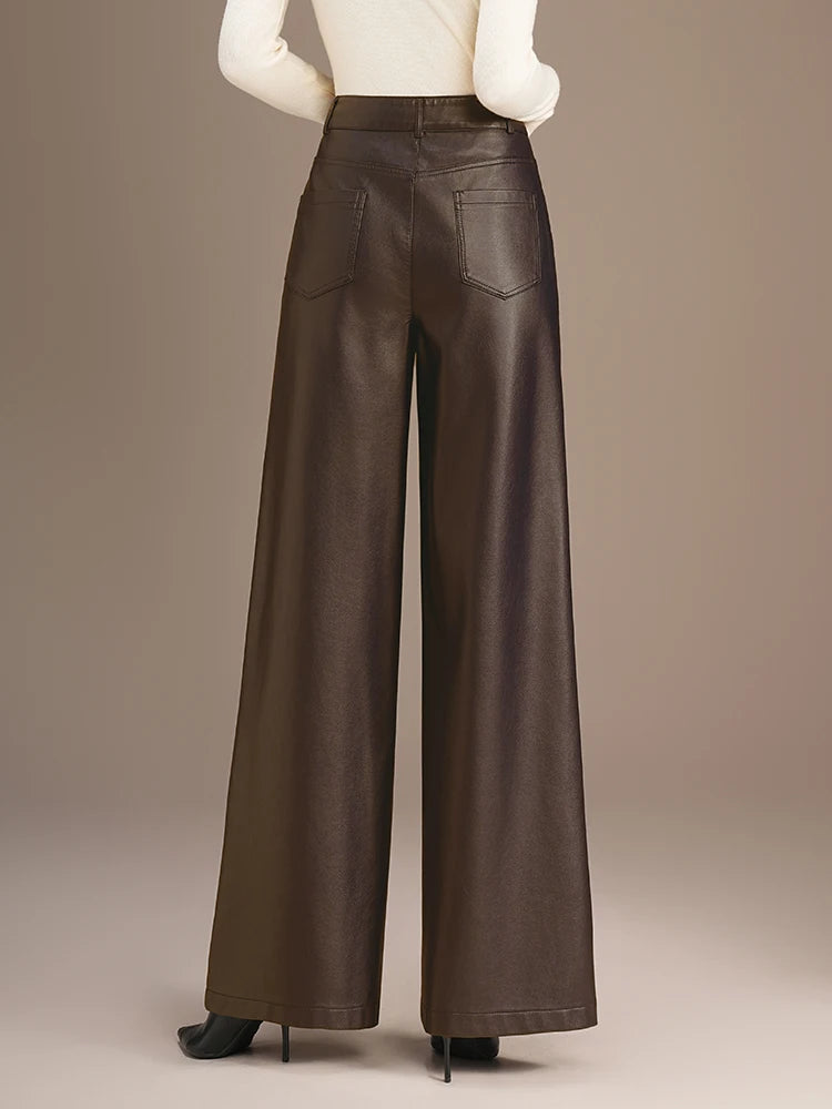 Warm Splice Leather Pants