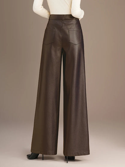 Warm Splice Leather Pants