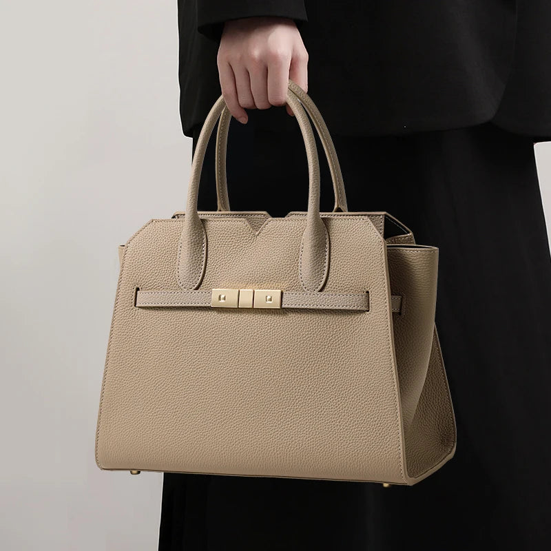 Leather Birkin Bag for Women – New Style, Large-Capacity, Single-Shoulder & Hand-Held