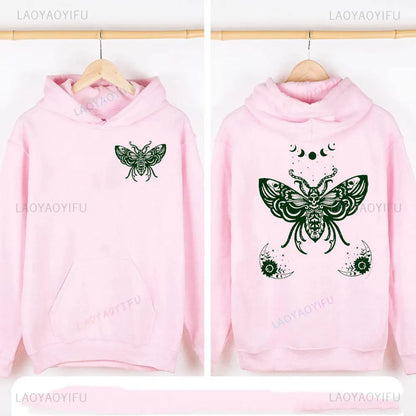 Lunar Moth Hoody Fairy core Hoodie for women