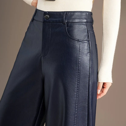 Warm Splice Leather Pants