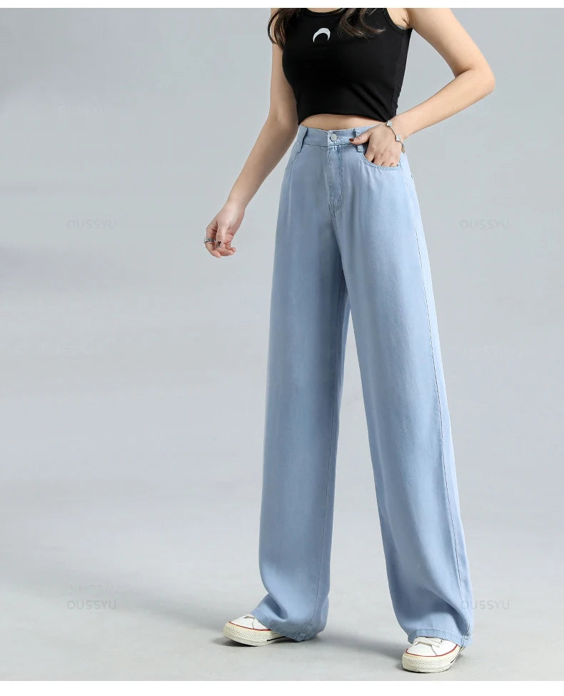Baggy Wide Leg Denim Pants
