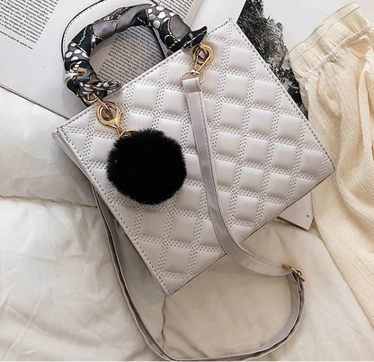 Diamond Stripe Women Handbag