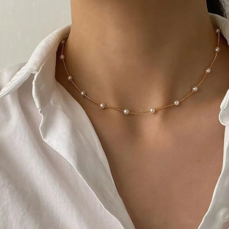 Pearl Choker Necklace