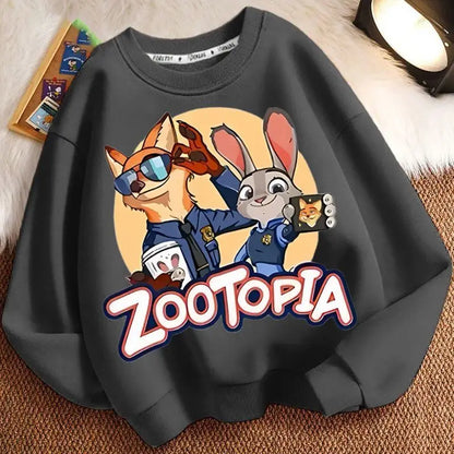 Zootopia 2 Judy Hopps Nick Wild Print Sweatshirt