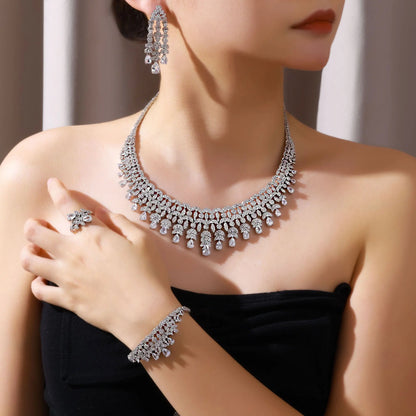 Cubic Zirconia Dubai Jewelry Set