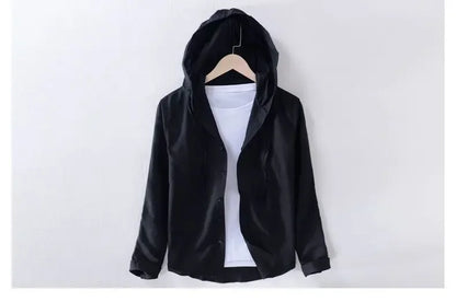 Casual Top Thin Hooded Striped Jacket