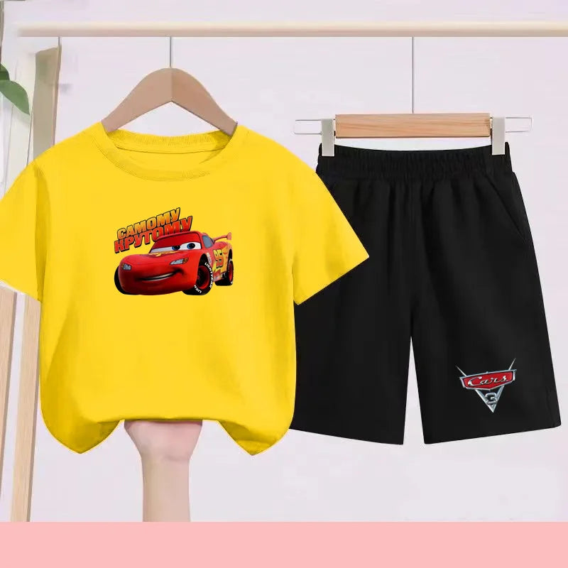 Disney Car Print T-shirt + shorts Toddler Clothes