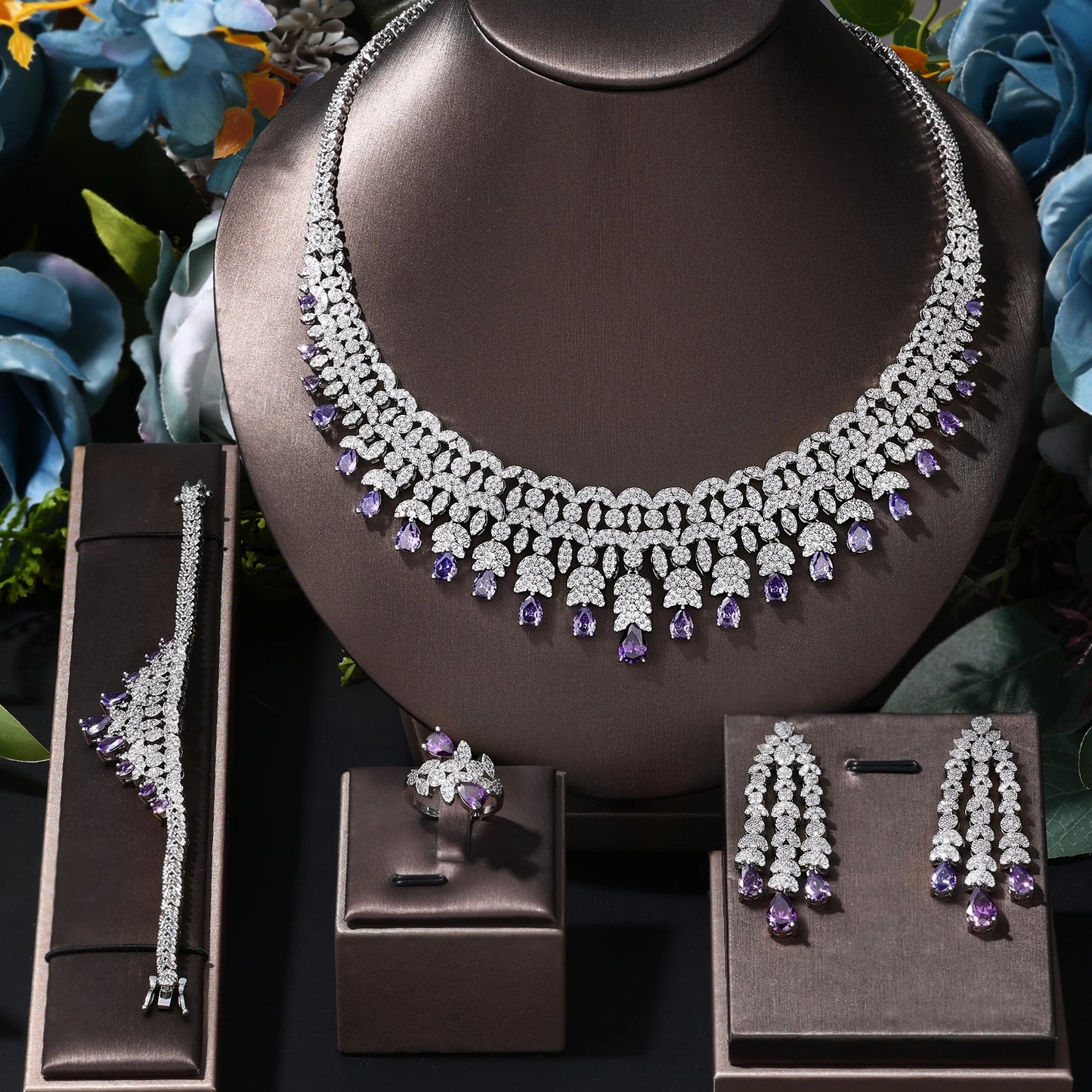 Cubic Zirconia Dubai Jewelry Set